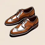 brown wingtip shoes image